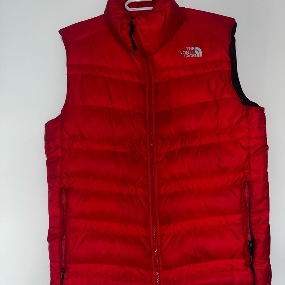 The North Face Red Quilted Puffy Vest